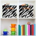 thumbnail image 6 of Zebra Black and White Storage Basket Large Bin Laundry Boxes Toys Foldable Home Organizer Bag 14.2x10.2x8.3 Inches 1 PC, 6 of 8