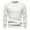 White, variant on Dolkfu Casual Fall Sweaters for Men 2025 Black Cable Knit Sweater Mens Basic Solid Crew Neck Pullovers L