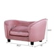 thumbnail image 3 of Sofá cama para mascotas Getifun Terciopelo con Cojín Lavable para Perros y Gatos Pequeños Gris Rosa, 3 of 5