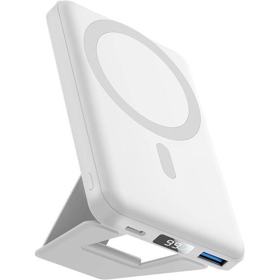for Magsafe Power Bank 10000mAh Foldable Wireless Portable Charger with LED Display 3 in 1 Magnetic Battery Pack 22.5W Fast Charging iPhone 17/16/15/14/13/12 Pro/Pro Max/Plus/Mini