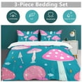 thumbnail image 2 of Magical Mushrooms Pattern 3D Duvet Cover Set Quilt Cover Theme of teenager for Bedroom Decoration, 2 of 6