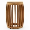 MoDRN Teak Wood Slat Garden Stool