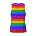 thumbnail image 5 of Fotbe Colorful Glitter Rainbow Pattern Men's Quick Dry Workout Tank Top Gym Muscle Tee Fitness Bodybuilding Sleeveless T Shirt Breathable Workout Shirt-XX-Large, 5 of 9