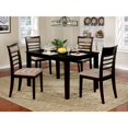 thumbnail image 2 of Benzara 5-Piece Wooden Dining Table Set-Color:Espresso Brown, 2 of 2