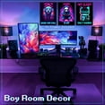 thumbnail image 3 of Cool Gaming Wall Hieng Playboy Dogs Cats Posters Colorful Neon Painting Print Kids Boy Playroom Cyberpunk Animals Pictures Gaming Room Aesthetic Teen Boy Bedroom Decor, 3 of 6