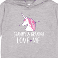 thumbnail image 3 of Inktastic Grammy and Grandpa Love Me Girl Unicorn Toddler Hoodie, 3 of 4