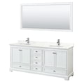 thumbnail image 3 of Wyndham Collection WCS202080DWBWQUNSM70 Deborah 80" Free Standing Double Basin Vanity Set, 3 of 6