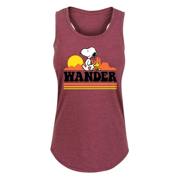 Peanuts - Snoopy Woodstock Wander - Women's Racerback Tank Top