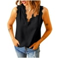 thumbnail image 1 of Hauts pour Femmes, T-Shirt à Col Rond d'Été pour Femmes Mode Décontractée Sans Manches, Cadeaux pour Femmes, m, 1 of 5
