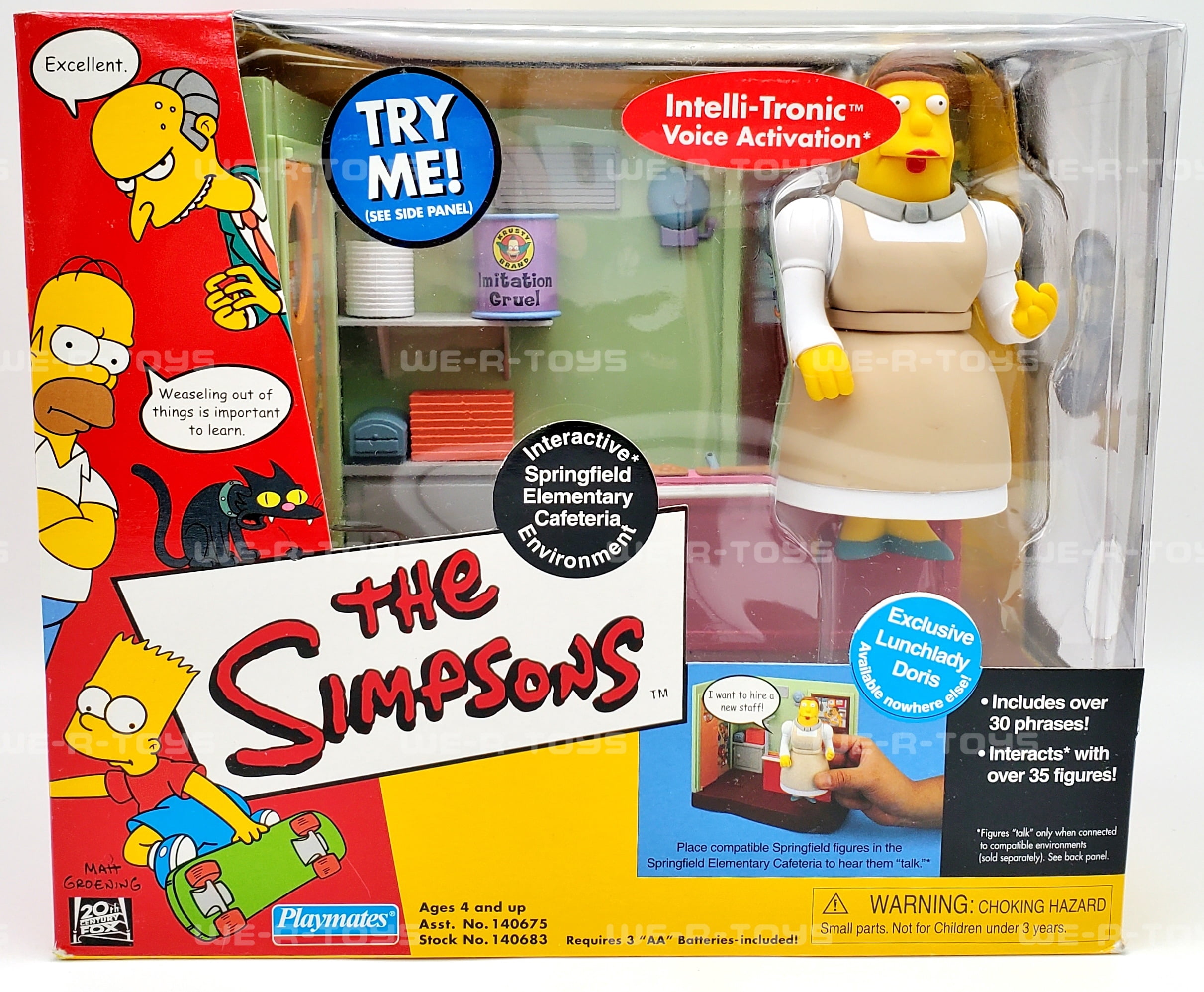 The Simpsons Series 7 Playset Springfield Elementary Cafeteria