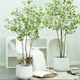 thumbnail image 3 of Huisuilinss Artificial Ficus Tree with Heart-Shaped Leaves-Lush & Full branched,Tall Luxurious Faux Heart-Leaf Ficus Tree,Large Simulated Ficus Tree With Smooth And Shiny Leaves For Home Office Decor, 3 of 7