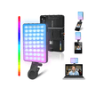 thumbnail image 1 of LED de luz de video con soporte de teléfono y clip de luz, regulable, 1 of 4