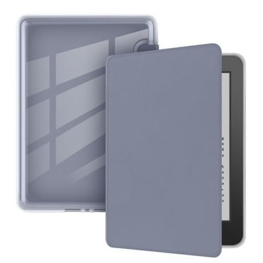 Transparent Acrylic Back Shockproof Wear Resistant Leather Anti Scratch 6 inch e-Reader Case Folio Funda Protective Shell J9G29R Smart Cover PURPLE