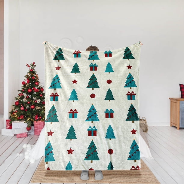 Ganfancp Manta de Felpa Francesa Serie Navidad Manta de Felpa Oficina En Casa Manta para La Siesta Ofertas Del Día 1* Manta