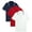 White/Red/Navy Blue, variant on 3 Pack Boys' Short Sleeve Polo Shirt School Uniform Pique Polo Shirt Athletic Golf Shirt(6-14)