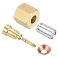 thumbnail image 4 of Uxcell 1/4" SAE Pneumatic Air Line Tube Fitting, 2 Set Brass Pipe Fitting Kit Adapter Connector Style 1, 4 of 5
