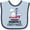 Blue and Navy, variant on Inktastic Grandpa First Mate Grandchild Sailing Boys or Girls Baby Bib