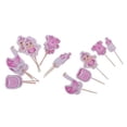 thumbnail image 1 of Tnarru 2-3 de 0 Pcs Pics à Cupcakes pour Bébé Fille Cadeaux de Fête Décoration, Rose, 3 Pcs, 1 of 8