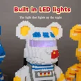 thumbnail image 3 of Toys For Kids Gift Color Net Red Love Violent Bear Series Assemble Building Block Toy Model Bricks With Lighting Set Antistress G220524, 3 of 7
