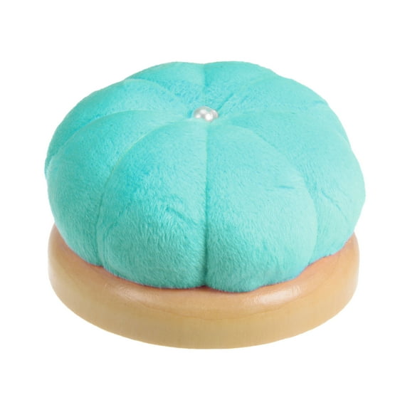 Uxcell Wooden Base Needle Pincushions Japanese Style Pin Cushions, Moon Green