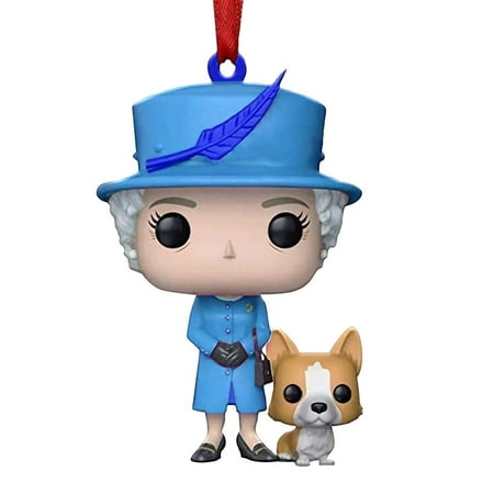 

Queen Elizabeth II & Corgi Acrylic Pendant Remembrance Christmas Tree Decoration