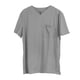 thumbnail image 4 of Camiseta informal de manga corta y corte ajustado con cuello en V y bolsillo para hombre, 4 of 4