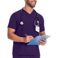 thumbnail image 5 of Scrubs for Men & Women V-Neck Short Sleeved Scrub Top Multi Pocke Soft Stretchy Easy Care Nursing Uniform Work Clothes, 5 of 6