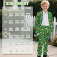 thumbnail image 7 of Xoenoiee Truck Rainbow Shamrock Coin Print Boys Suit Slim Fit 2 Piece Formal Suits for Kids St. Patrick's Day Wedding Dress Tuxedos Blazer Pants Suits Set, 9-10 Years, 7 of 7
