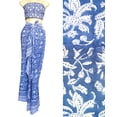 thumbnail image 2 of Rastogi Handicrafts 100% Cotton Hand Block Print Sarong Women's Cover-up Size - 73" x 44" (Blue-02), 2 of 4
