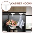 thumbnail image 2 of 6pcs Screw Mounted Ceiling Hooks Under-Shelf Towel Robe Clothes Hooks Hanger, 2 of 9