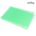 thumbnail image 3 of Uxcell A4 Plastic Clear Document Pouch L Type Folders, Green 12 Pack, 3 of 6