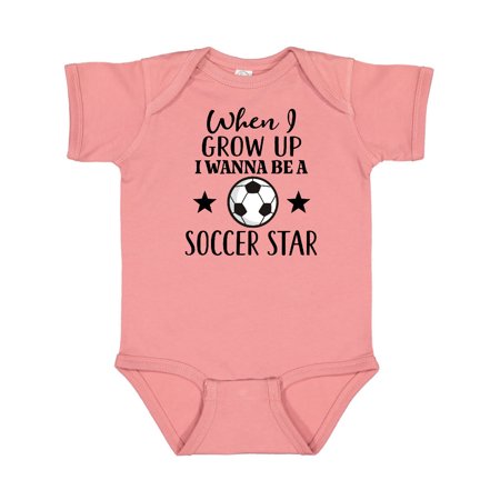 

Inktastic Future Soccer Star Gift Baby Boy or Baby Girl Bodysuit