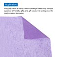 thumbnail image 4 of Unique Bargains Tissue Gift Wrapping Paper Tissue Paper Light Purple 19.69x27.56 Inch 40 Pack, 4 of 7