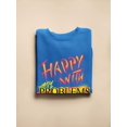 thumbnail image 3 of Happy With My Problems Sweatshirt Women -Image by Shutterstock, Female 5X-Large, 3 of 4