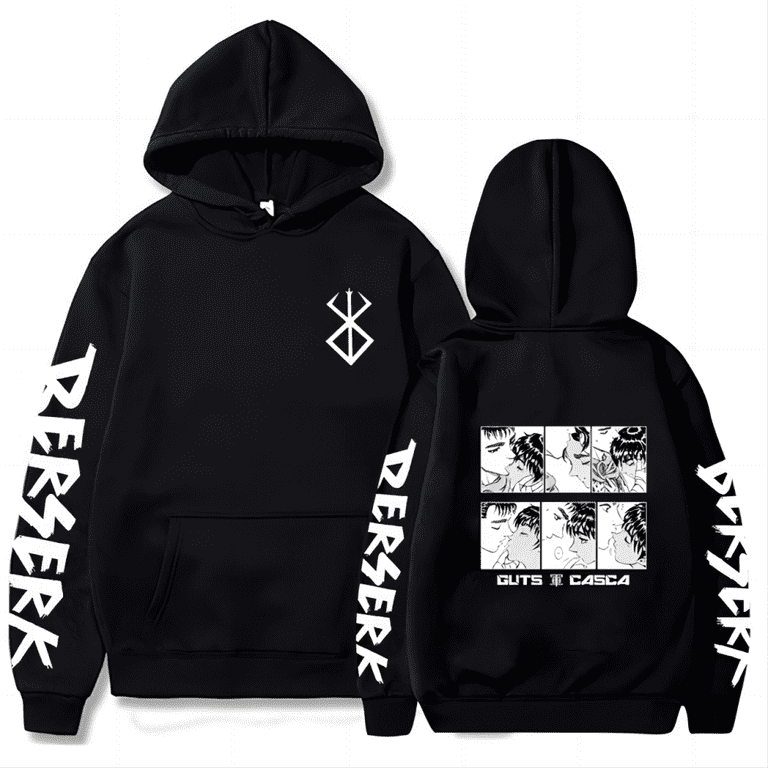 Japanese Anime Berserk Guts Printed Men Women Casual Autumn Winter