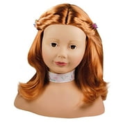 Gotz 1192054 Styling Head with 58 pcs., red hair, brown eyes by Gotz Dolls