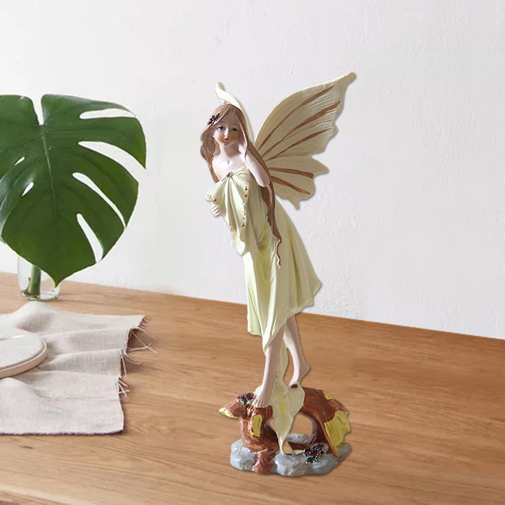 WLPZXP Angel Garden Statue Cabinet Decorative Commemorative Sculpture Pool Pond Figures Animal