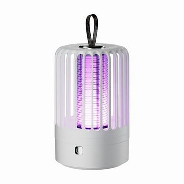 Bug zapper Rechargeable Indoor - Portable Electric Mosquitoes and Flying Insect Trap Light | High Powered Wireless Killer Lamp | Must Haves for Kitchen, Camping, Room, Home（white）