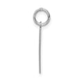 thumbnail image 2 of Sterling Silver/Rhodium-plated Satin Number 11 Charm QPS11, 2 of 3
