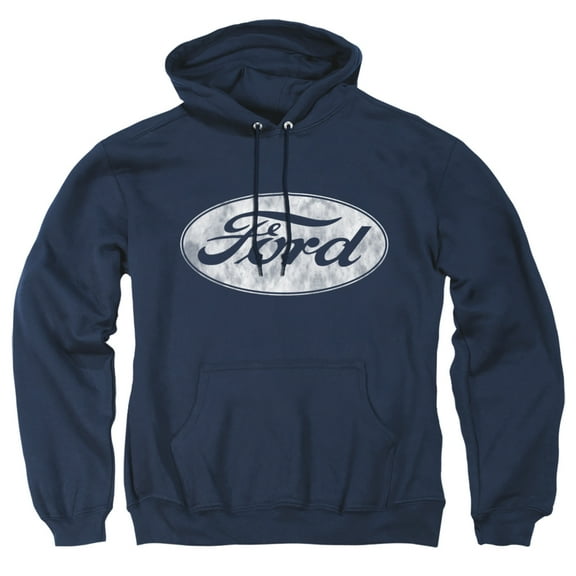 Ford Logo Unisex Adult Pull-Over Hoodie,Navy, Small