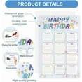 thumbnail image 4 of 2 Feuilles Tableau d'Anniversaire pour Classe 17x11 Pouces Affiche d'Anniversaire Colorée Calendrier d'Anniversaire Réutilisable pour École Classe avec Décorations de Tableau (Rubans Colorés), 4 of 9