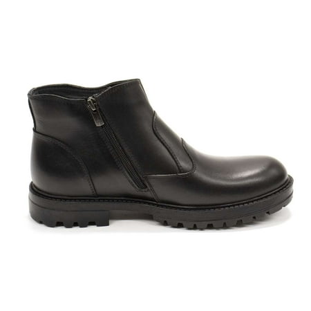 

Elegante Men s Alex Leather Side-zip Winter Boots Siena Nero 9 M US