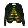 thumbnail image 4 of UPPADA Christmas Sweatshirts for Women Christmas Tree Print Long Sleeve Pullover Tops Fall Comfy Shirt Xmas Crewneck Sweatshirts for Womens, 4 of 4