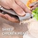 thumbnail image 3 of Minced meat clip.Mini Claw Tongs Salad Tongs - Stainless Steel Mini Serving Tongs Small Kitchen Tongs for Chicken Salad, Cooking, Buffet (2 PCS), 3 of 5