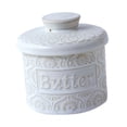 thumbnail image 3 of Lipstore Butter Crock for Bread and Toast Home Decor Container for Cafe Hotel Kitchen white, 3 of 8