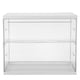 thumbnail image 1 of Vitrina de acrílico transparente: vitrina apilable de dos niveles con estantes ajustables, transparente, para exhibir figuras coleccionables., 1 of 6