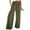 Army Green, variant on Jalioing Women's High Waist Lounge Pants Wide Leg Loose Flowy Palazzo Pants Casual Fashion Trousers with Pocket