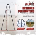 thumbnail image 3 of Kill Shot 9' Steel Tripod Game Hoist with Gambrel and 500 Pound Capacity, Black, 3 of 8
