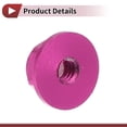 thumbnail image 5 of Unique Bargains 5 Pcs M2 Car Flange Nuts Aluminum Alloy,Plastic Rubber Ring Flat Hex Lock Flange Nuts Non-Slip Lock Flange Peach Red Rubber Ring for Car Motorcycle, 5 of 6