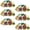 Multicolored 1, variant on PhooArto 6 Pcs Cup Drawer Pulls, Colors Ice Cream Skull Pattern Shell Shape Handles Cabinet Knobs for Dresser Cupboard Closet Wardrobe with Screws